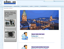 Tablet Screenshot of goebel.ch